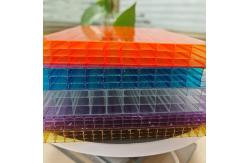 China 10mm 2.1m*5.8m Purple Polycarbonate Sheets  Four-Layer Structure supplier