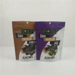 Food Grade Zipper Plastic Custom Printed Stand Up Pouches For Chocolate Bar for sale