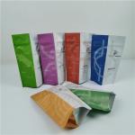 Resealable Plastic Food Seal Packaging Matt Finish Aluminum Foil Mylar Plastic Standing Pouch Customized Logo for sale