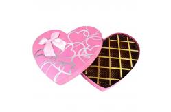 China Red Customized Gift Box Heart Shaped Paper Chocolate Packaging Box With Logo Printing supplier