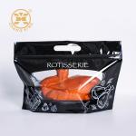 Grease Proof Roasted Chicken Bag Hot Microwave Anti Fog Stand Up Pouch With Zipper for sale