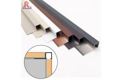 China Anodized Square Shape Aluminum Tile Trim Wall Aluminium Transition Strip supplier