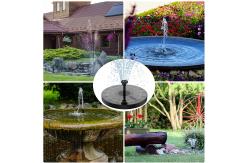 China 6 Nozzles Solar Floating Fountain 200L/H With Brushless Motor Pump supplier