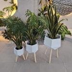 Easily Cleaned Fiber Clay Planter For Indoor And Outdoor Individuality