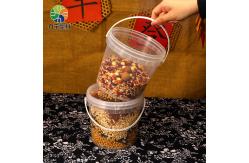 China Transparent 500ML Food Grade Plastic Bucket with Lid Customized Pattern by UMETASS supplier