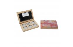 China 6 Pan Empty Eyeshadow Palette / Custom Eyeshadow Case With Mirror supplier