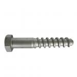 Ss25 Railway Track Fasteners , Hex Rail Screw Spike Carbon Steel Material OEM for sale