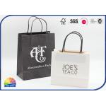 Glossy Lamination 1C Printed Kraft Paper Bags 180gsm With Paper Handle for sale