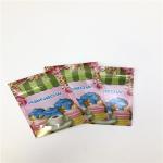 3.5g Plastic Zipper Flat Bag Aluminum Foil Glossy Surface Three Side Sealed Bag For Cookies/ Coconut Meat/ Nut for sale
