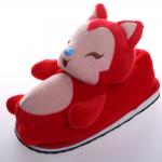 30cm Pink Red Fox Plush Soft Cartoon Slippers Plush Home Decor for sale