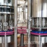 Fully Automatic Plastic Beverage Filling Machine Glass Bottled Soft Drink Dual Capping