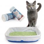 Drawstring 50 Micron Thickness LDPE Cat Litter Box Bags for sale