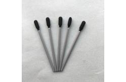 China Semiconductor Lint Free Q Tips Black Foam Grey Stick Super Absorbent supplier
