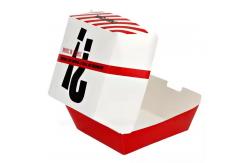 China Wholesale Custom Printing Foldable Eco-Friendly Kraft Burger Box for Fast Food supplier