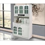 MDF Painted Wine Hutch Cabinet Additional Upper Storage Space for sale