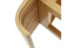 China Creative Bamboo Curved Seat Bar Stool with Eco-friendly Design and CE Certificate supplier