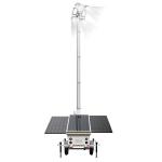 7m High mast mobile solar light tower for disaster relief remote areas for sale
