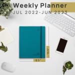 10.5X8.5inch Classic Weekly Planner With Monochrome Hourly Schedule