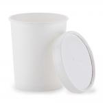 Disposable PLA Coated Degradable 44oz Disposable Paper Soup Bowls for sale