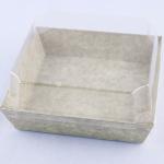Disposable Bakery Packaging Box Transparent For Sandwich Puff Cake for sale