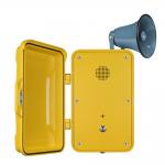 Impact Resistant Industrial Weatherproof Telephone Equipped With Horn And Lamp for sale