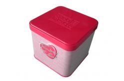 China 0.21mm Biscuit Tin Box ISO900 Square Metal Tin Containers supplier