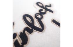 China Velvet Custom Towel Embroidery Patch 100% Woven With Imitation Diamond supplier