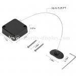 Double Sided 3M Adhesive Retractable Security Cable Lock For TV DVD for sale