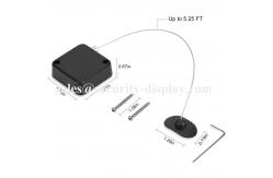 China Double Sided 3M Adhesive Retractable Security Cable Lock For TV DVD supplier