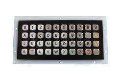China Dynamic Waterproof Metal Keypad IP67 Stainless Steel 40 Keys Titanium supplier