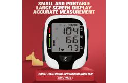 China Digital Automatic Home Rechargeable Wrist Blood Pressure Monitor BP Machine With Voice supplier