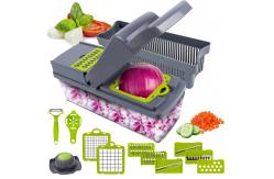 China 14 In 1 Multifunctional Vegetable Chopper With 8 Stainless Steel Blade supplier