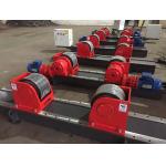 Red 10T Bolt Adjustment Tank Turning Rolls Conventional Welding Rotator With PU Wheel for sale