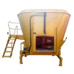 High Strength 6 Cbm Cow Feed Mixer Machine Stationary Type for sale