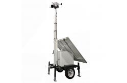 China Solar CCTV Trailer Solar Power Trailer With Cameras For Remote Construction Sites supplier