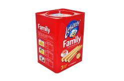 China 0.21mm Biscuit Tin Box ISO900 Square Metal Tin Containers supplier