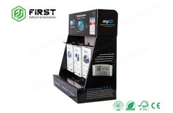 China CMYK Printing Custom Made Cardboard Countertop Display Boxes With Hooks supplier