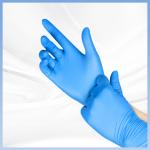 Disposable 9 Inch Blue Synthetic Nitrile Gloves Resistant to Chemicals Suitable for Various Occasions such as Foo for sale