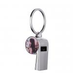 Creative Sublimation Whistle Keychain Personalized Keychain With Picture for sale