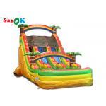Adult Backyard Inflatable Water Slide With Swimming Pool Blow Up Slip N Slide 9x5.5x6mH for sale