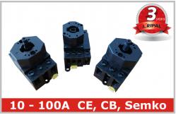China 4 Pole Rotary Isolator Change Over Switch , Module Rear Mounting supplier