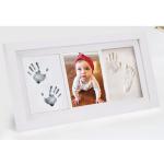 Colorful Ink Baby Newborn Hand And Footprint Kits With Wooden Material for sale