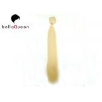 Straight 100g 613 Golden Blonde Clip In Human Hair Extension With Pure Color for sale