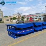 Blue 10T Warehouse Fixed Hydraulic Dock Leveler Hydraulic Dock Ramp Adjustable Height Loading Dock for sale