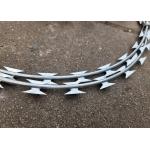 Hot-Dipped Galvanised Razor Barbed Wire with Crossed Loop for High Protection for sale