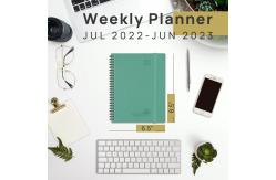 China Medium 6.5''x8.5'' 2023 2023 Academic Planner Weekly And Monthly Design supplier