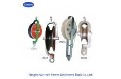 China Overhead Line Round Belt Hold Down Wire Cable Pulley Stringing Block supplier