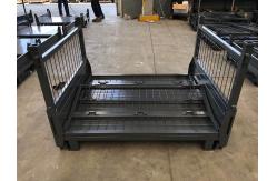China Customized Steel Collapsible Pallet Cage With Padlock Locking System supplier