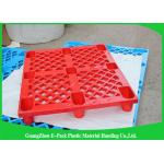 Stackable Black Plastic Skids Pallets , Lightweight Plastic Pallets 100% Recycled Material