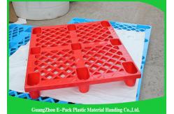 China Stackable Black Plastic Skids Pallets , Lightweight Plastic Pallets 100% Recycled Material supplier